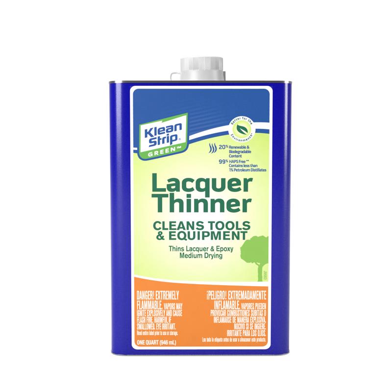 KLEAN STRIP - Klean Strip Green Lacquer Thinner 1 qt - Case of 6