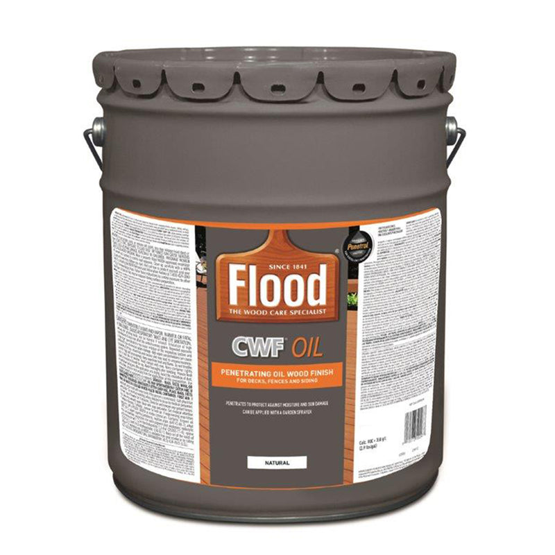 FLOOD COMPANY - Flood CWF OIL Matte Natural Oil-Based Wood Finish 5 gal