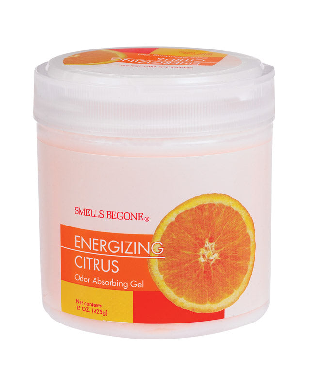 SMELLS BEGONE - Smells Begone Citrus Scent Odor Absorber 15 oz Gel