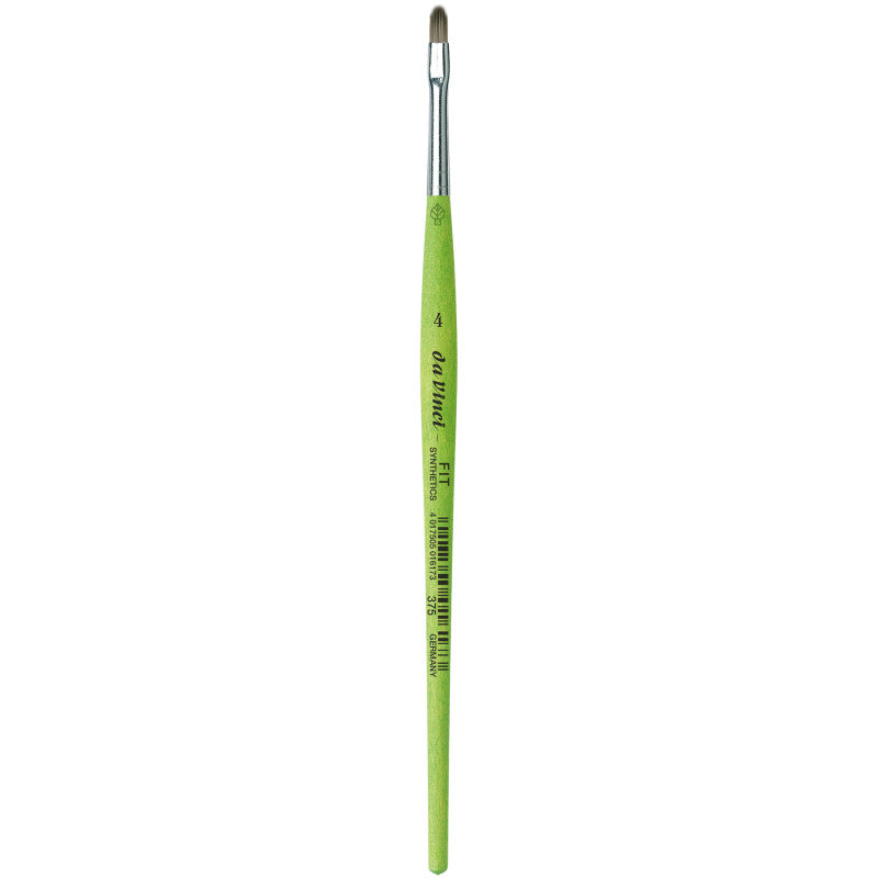 FIT Synthetics Student Brush, Synthetic, Acrylic & Tempera, Filbert, Series 375, Size 4