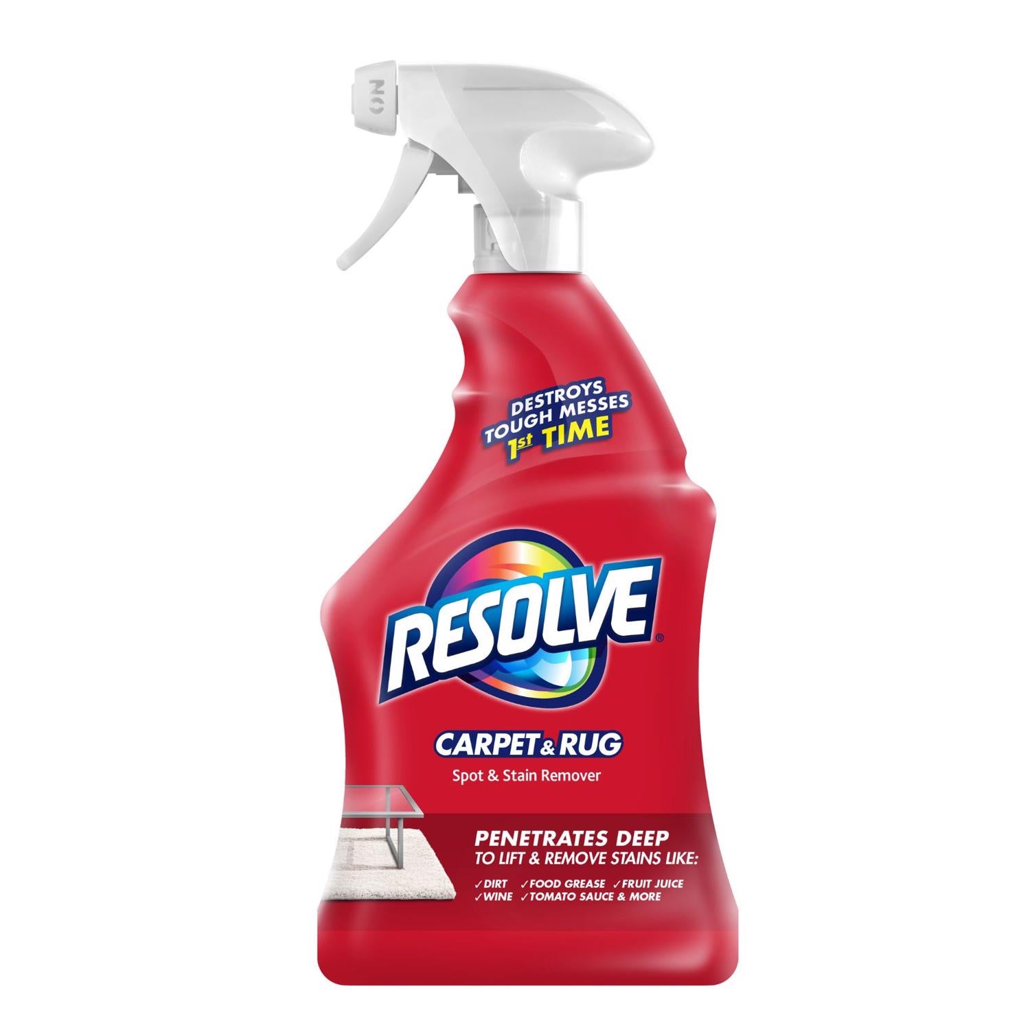 Resolve Triple Oxi Advanced No Scent Stain Remover 22 oz Liquid - Case of 12