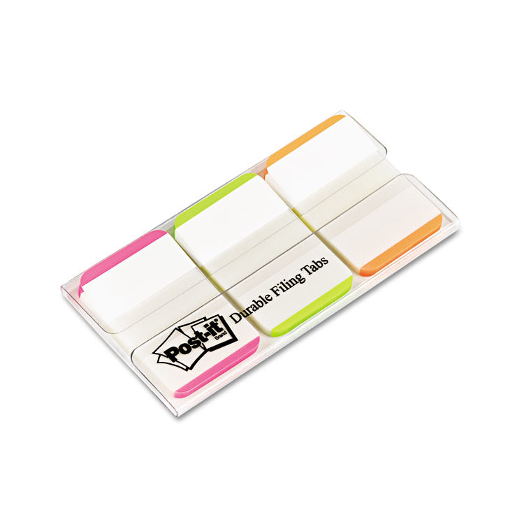 Post-it Tabs - 1" Lined Tabs, 1/5-Cut, Assorted Bright Colors, 1" Wide, 66/Pack