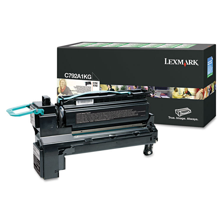 Lexmark - C792A1KG Return Program Toner, 6,000 Page-Yield, Black
