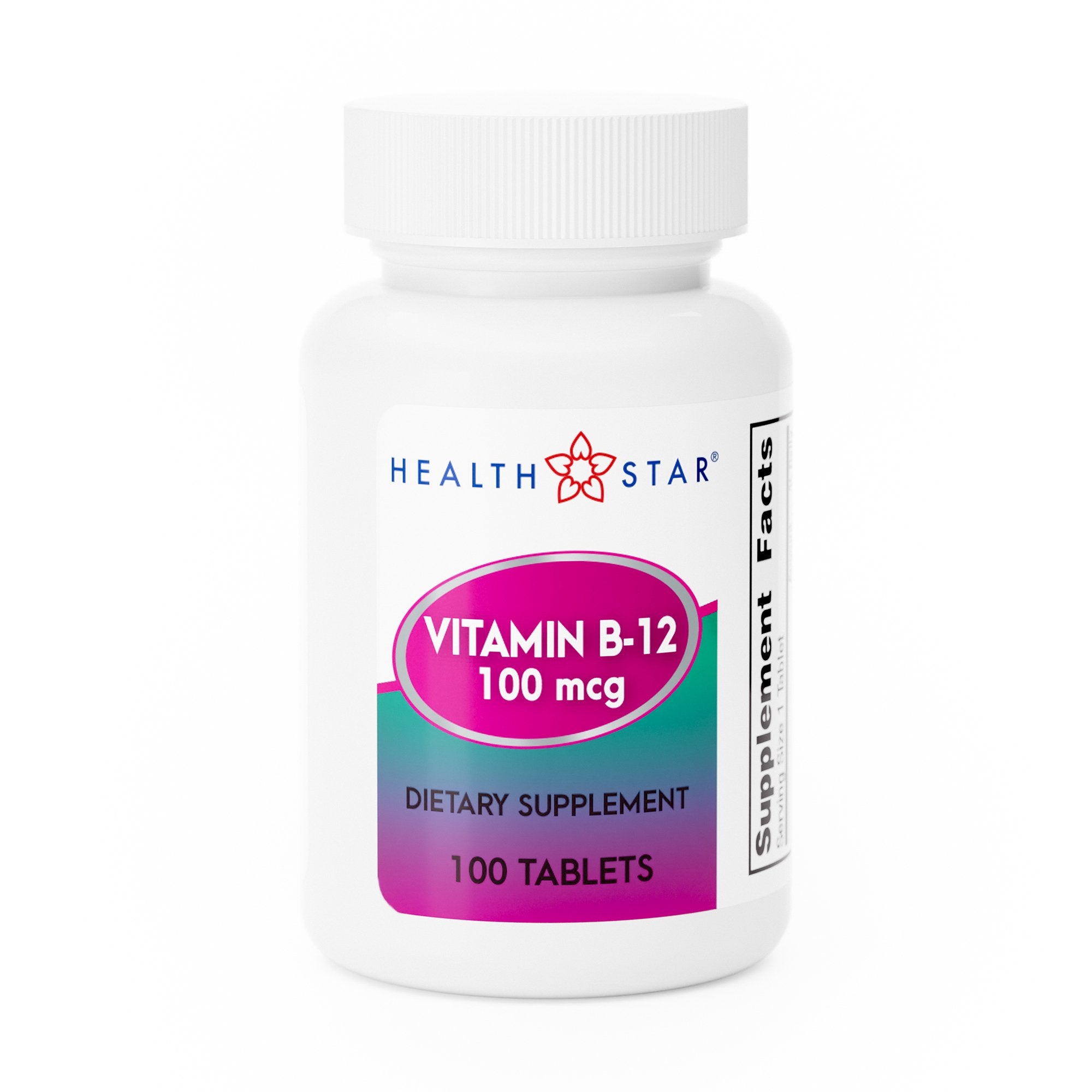 Geri-Care - Vitamin Supplement Geri-Care® Vitamin B12 100 mcg Strength Tablet 100 per Bottle [1/BT]