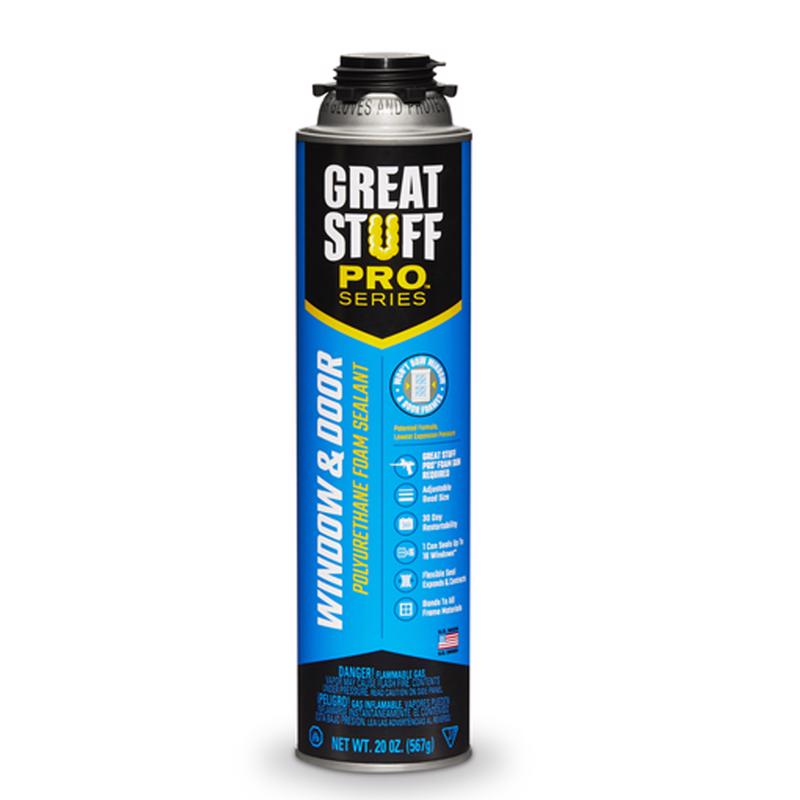 GREAT STUFF PRO - Great Stuff Pro Series Yellow Polyurethane Insulating Foam Sealant 20 oz