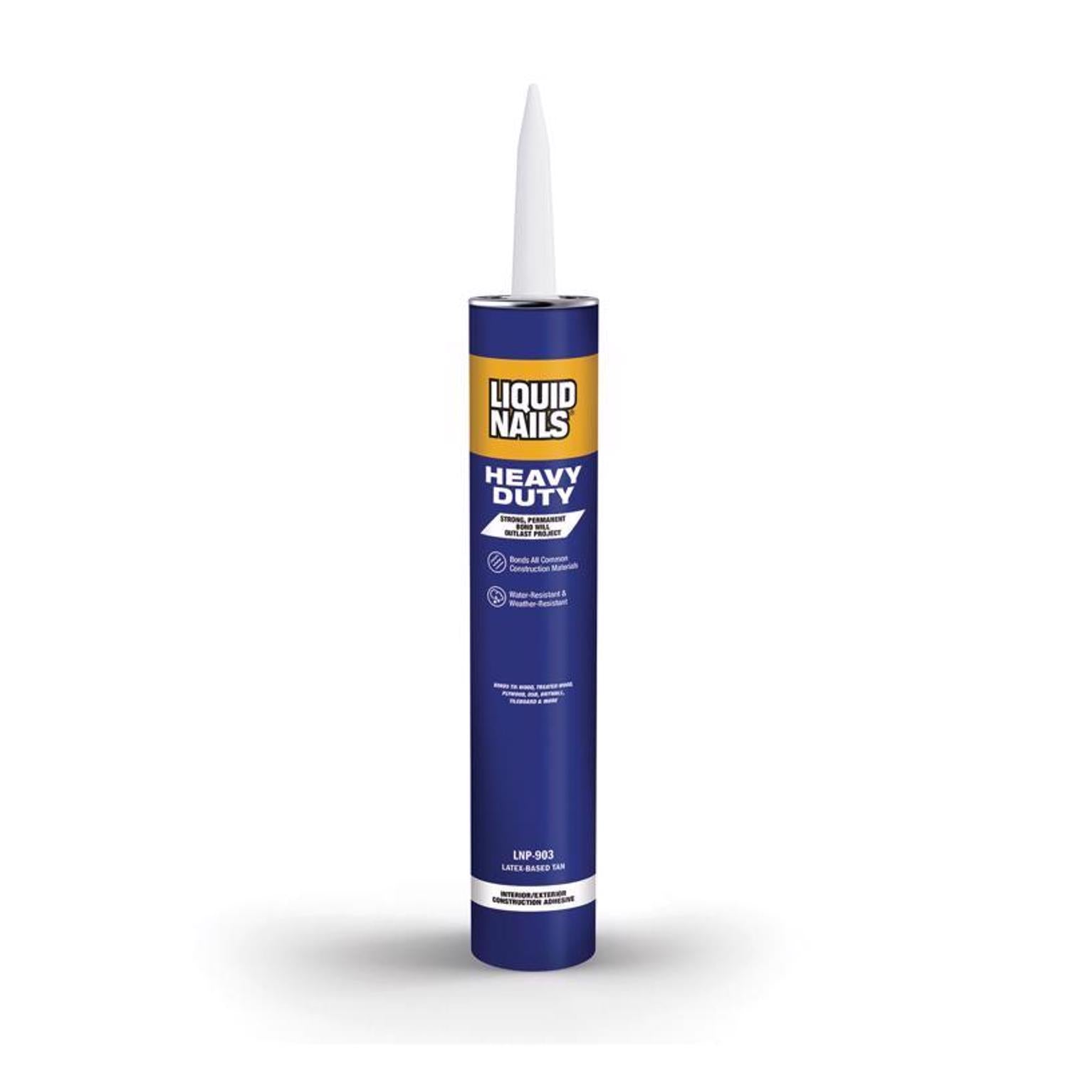Liquid Nails Heavy Duty Acrylic Latex Construction Adhesive 28 oz - Case of 12