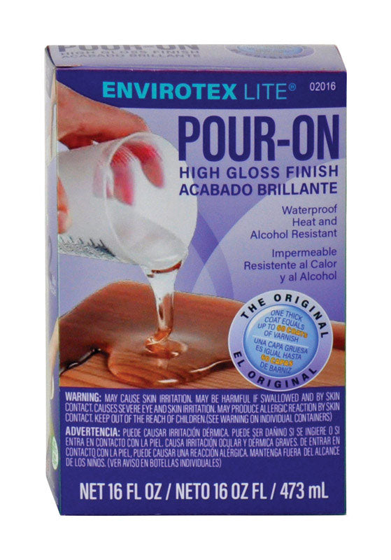 ENVIROTEX LITE - EnviroTex Lite High-Gloss Clear Finish 16 oz - Case of 6
