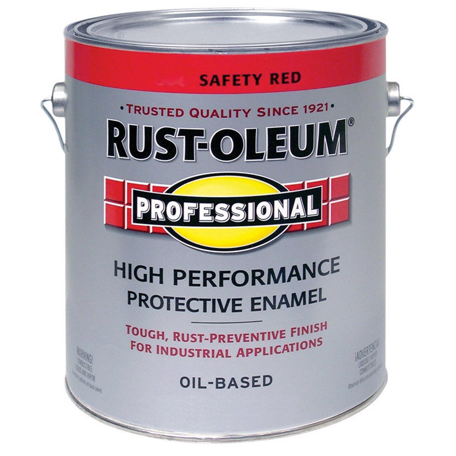 Rust-Oleum Professional Indoor and Outdoor Gloss Safety Red Oil-Based Protective Paint 1 gal - Case of 2