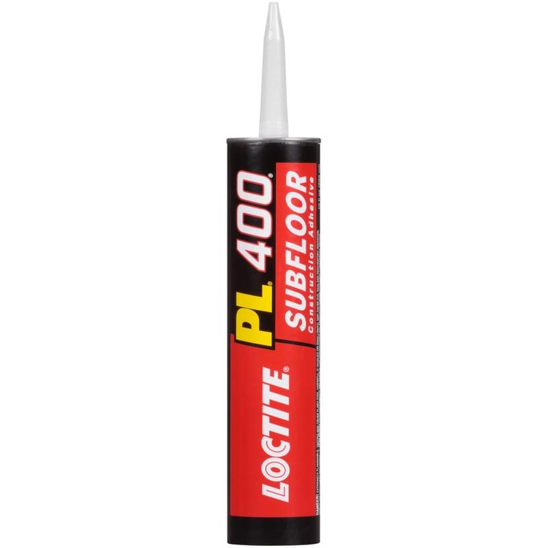 LOCTITE - PL - Loctite PL 400 Subfloor Adhesive Synthetic Latex Subfloor Construction Adhesive 10 oz - Case of 12