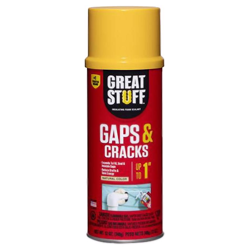 GREAT STUFF - Great Stuff Gaps & Cracks Ivory Polyurethane Insulating Foam Sealant 12 oz - Case of 12