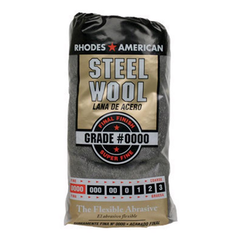 RHODES AMERICAN - Rhodes American 0000 Grade Super Fine Steel Wool Pad 12 pk - Case of 6