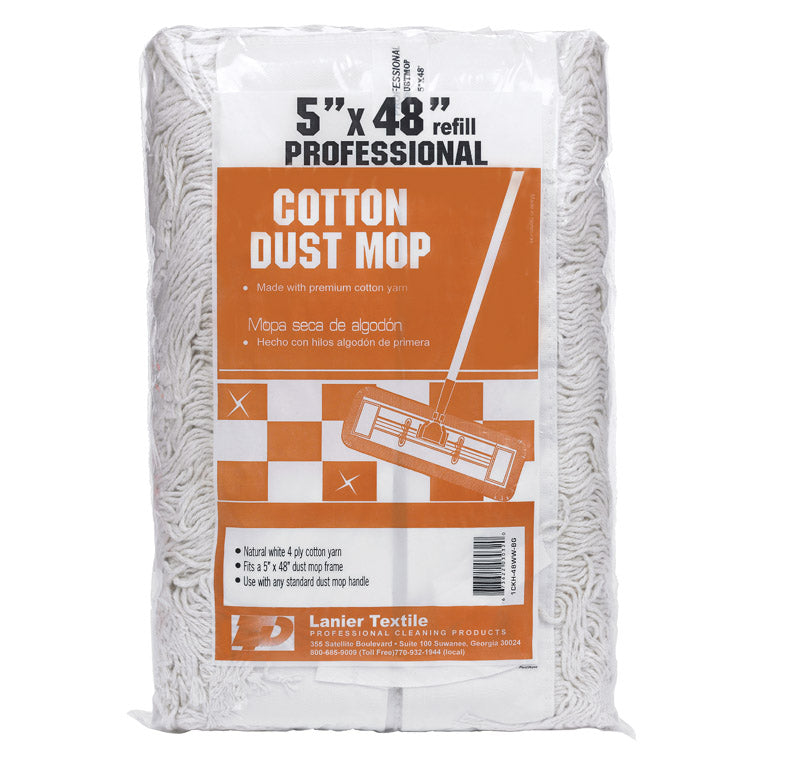 ELITE MOPS AND BROOMS - Elite Mops and Brooms Dust Cotton Mop Refill 1 pk [127-DUST-R-48]