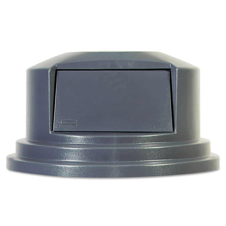 Rubbermaid Commercial - Round BRUTE Dome Top Lid for 55 gal Waste Containers, 27.25" Diameter, Gray