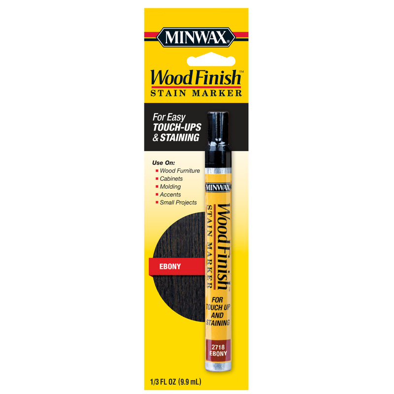 MINWAX - Minwax Wood Finish Stain Marker Semi-Transparent Ebony Oil-Based Stain Marker 0.33 oz