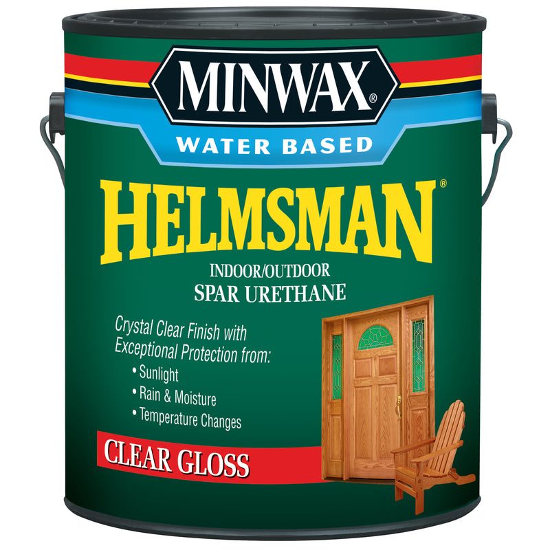 MINWAX - Minwax Helmsman Gloss Clear Water-Based Spar Urethane 1 gal - Case of 2
