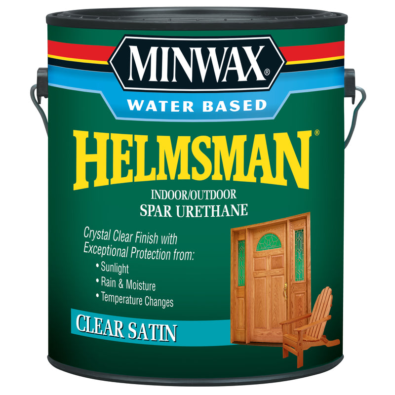 MINWAX - Minwax Helmsman Satin Clear Water-Based Spar Urethane 1 gal - Case of 2