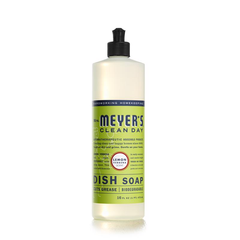 MRS. MEYER'S - Mrs. Meyer's Clean Day Lemon Verbena Scent Liquid Dish Soap 16 oz 1 pk - Case of 6