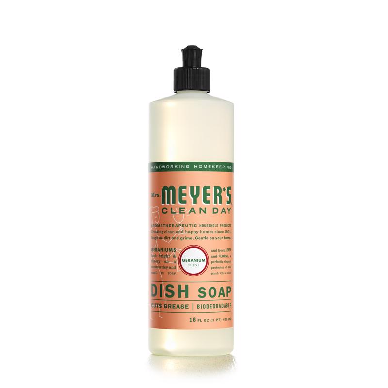 MRS. MEYER'S - Mrs. Meyer's Clean Day Geranium Scent Liquid Dish Soap 16 oz 1 pk - Case of 6