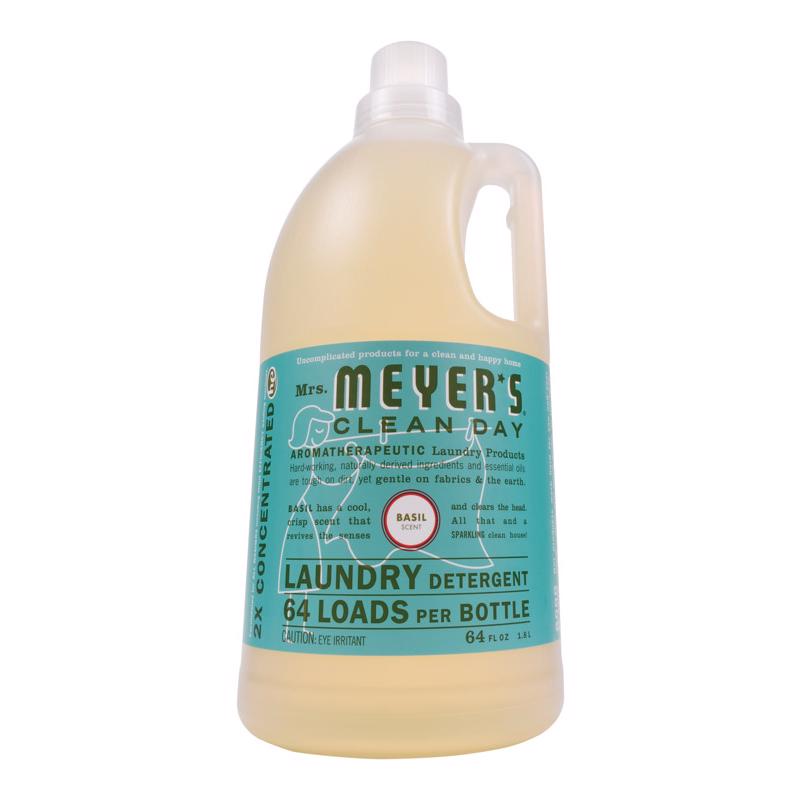 MRS. MEYER'S - Mrs. Meyer's Clean Day Basil Scent Laundry Detergent Liquid 64 oz