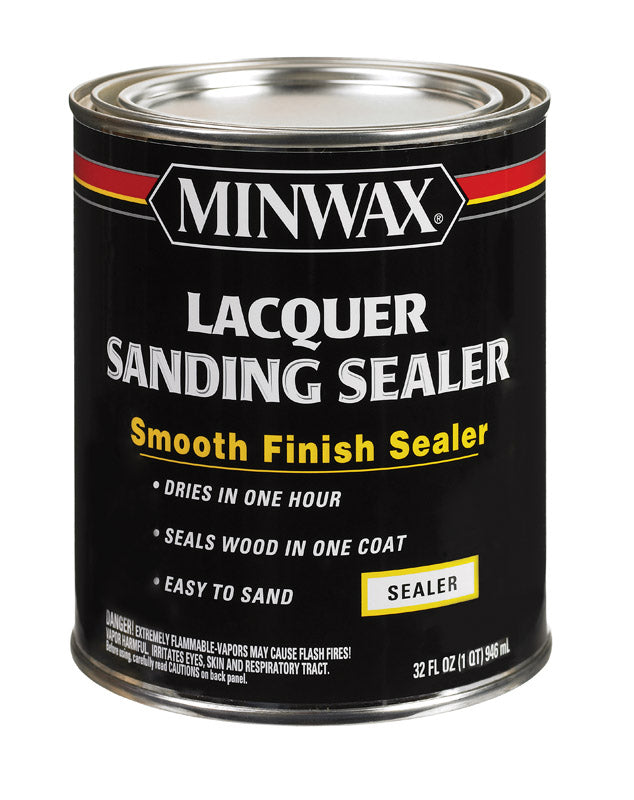 MINWAX - Minwax Smooth Clear Oil-Based Lacquer Sanding Sealer 1 qt - Case of 4
