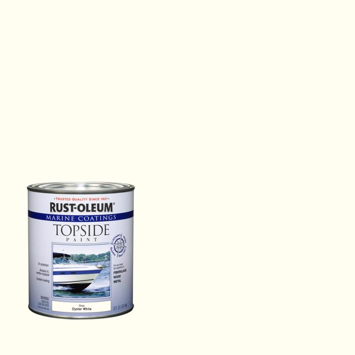 Rust-Oleum Marine Coatings Outdoor Oyster White Marine Topside Paint 1 qt - Case of 2