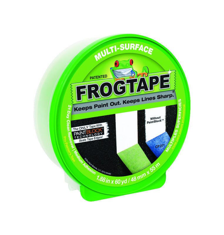 FROG TAPE - FrogTape 1.88 in. W X 60 yd L Green Medium Strength Painter's Tape 1 pk