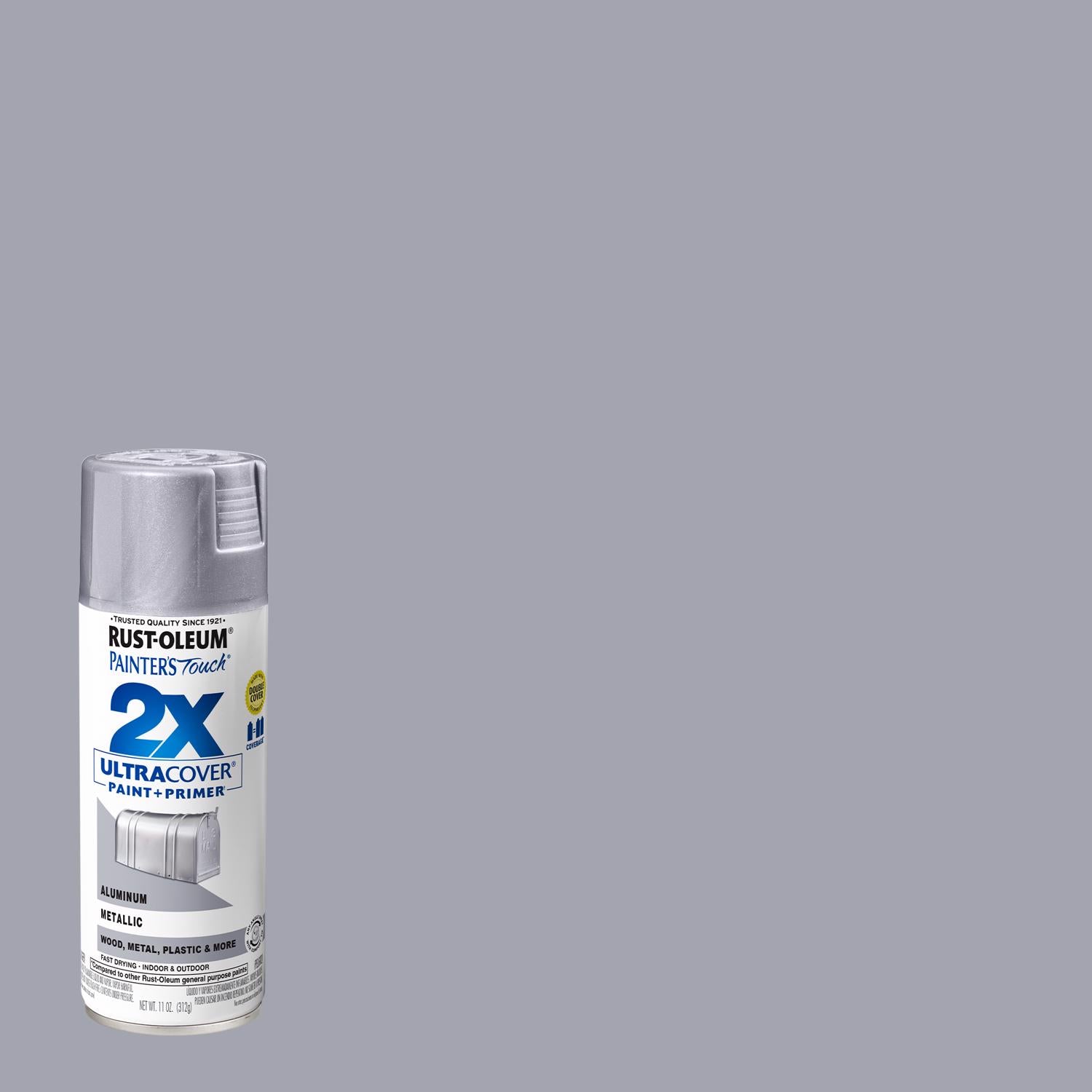 Rust-Oleum Painter's Touch 2X Ultra Cover Metallic Aluminum Paint+Primer Spray Paint 12 oz - Case of 6