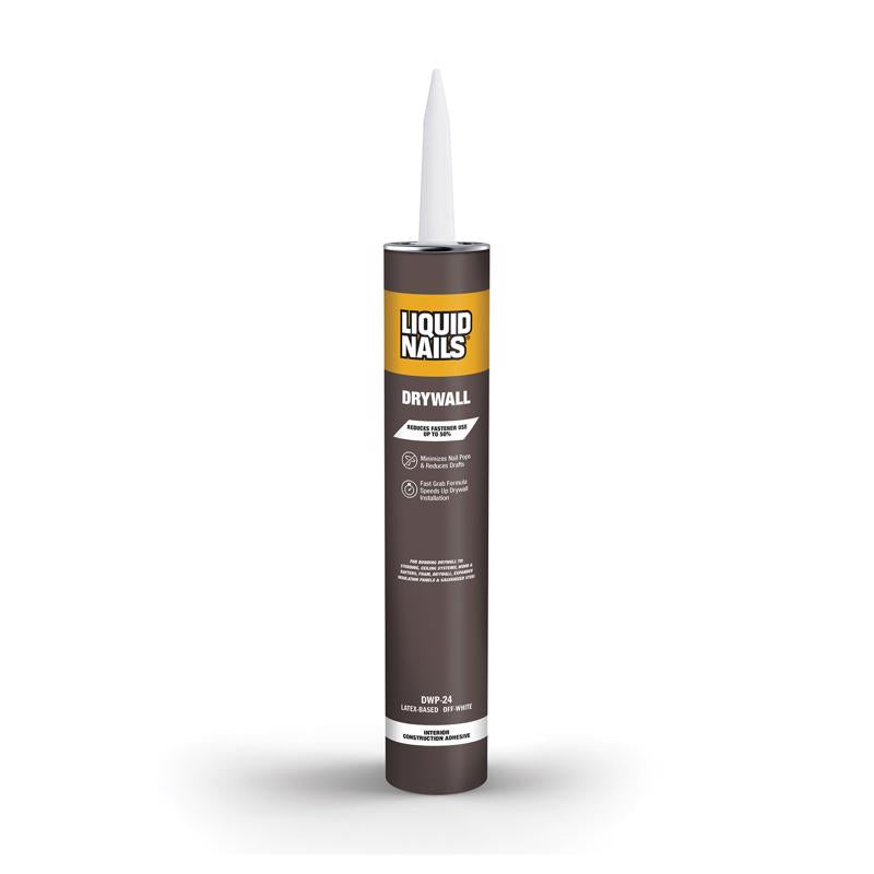 LIQUID NAILS - Liquid Nails DWP-24 Drywall Acrylic Latex Construction Adhesive 28 oz - Case of 12