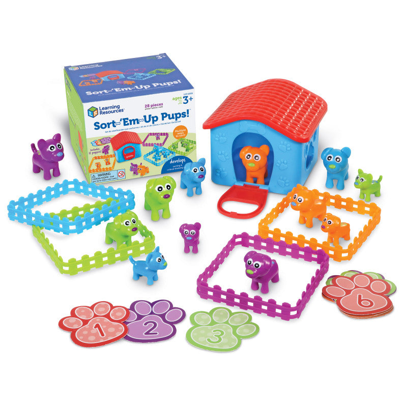 LEARNING RESOURCES - Sort Em' Up Pups Activity Set