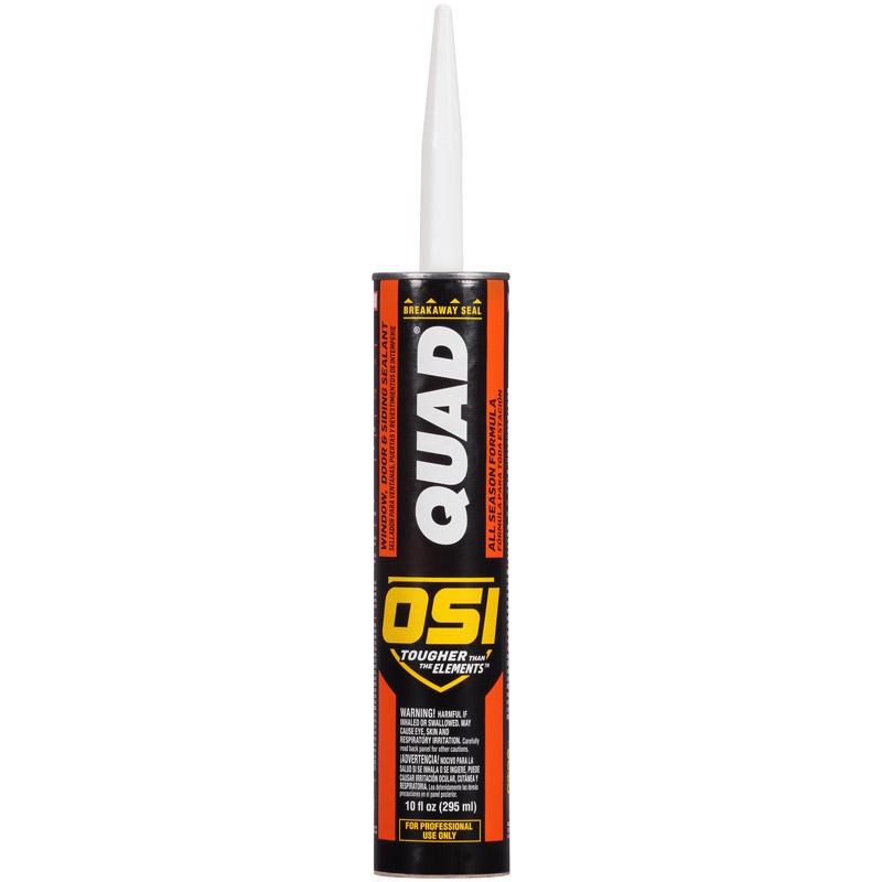 PRO SERIES QUAD - OSI QUAD Matte Clear Elastomeric Sealant 10 oz - Case of 12