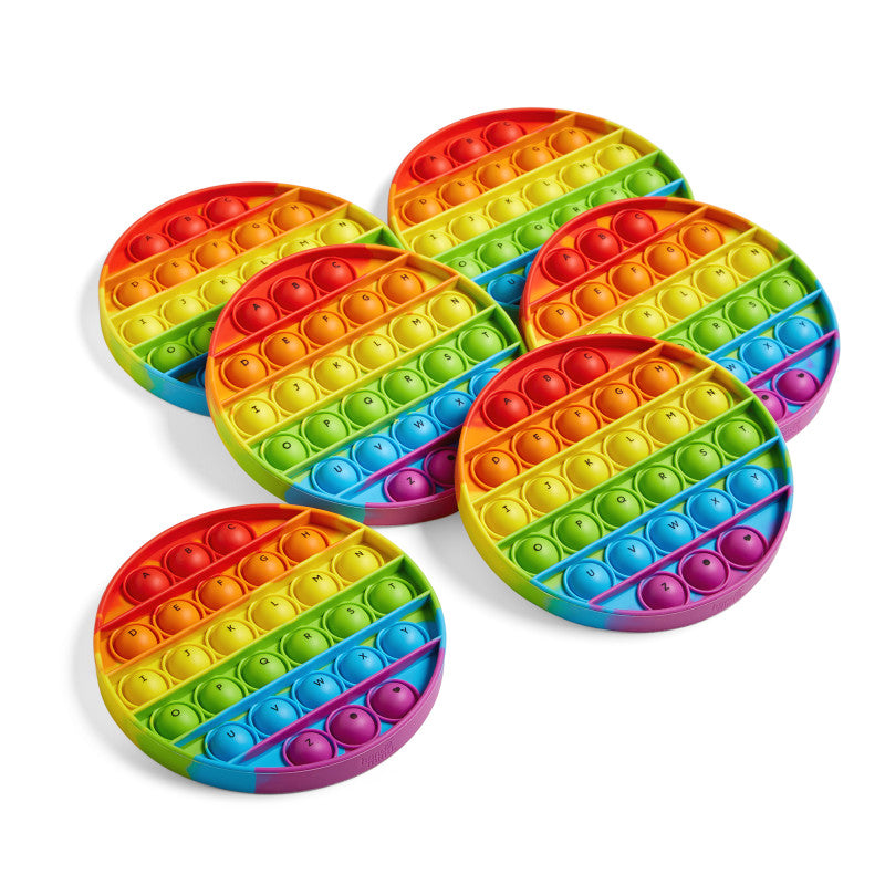 HAND2MIND - Circular Alphabet Pop It, Set of 6