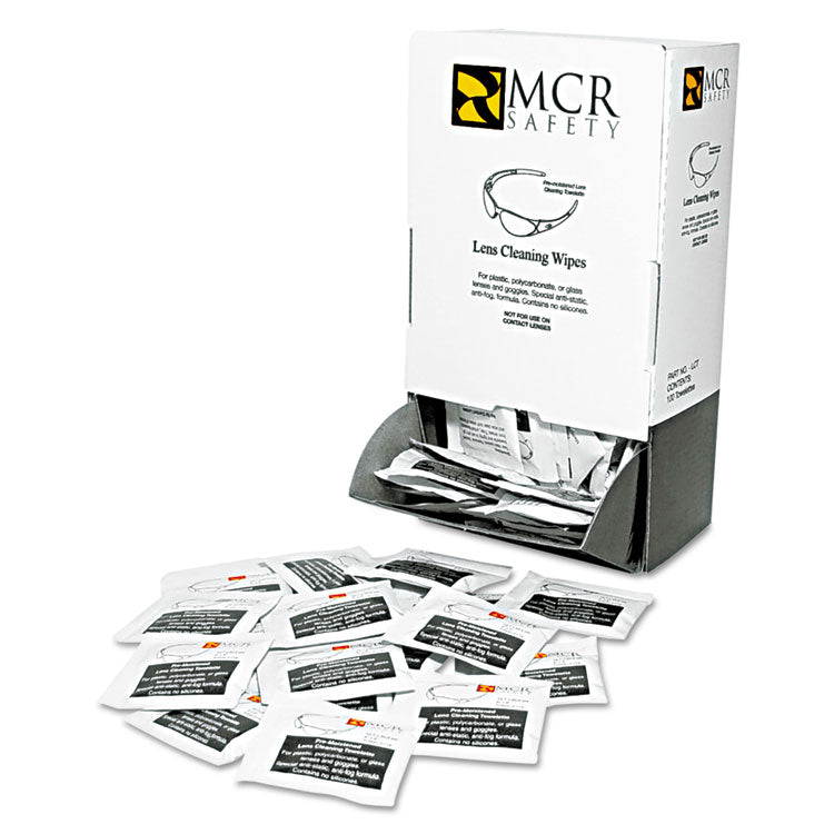 MCR Safety - Lens Cleaning Towelettes, 100/Box