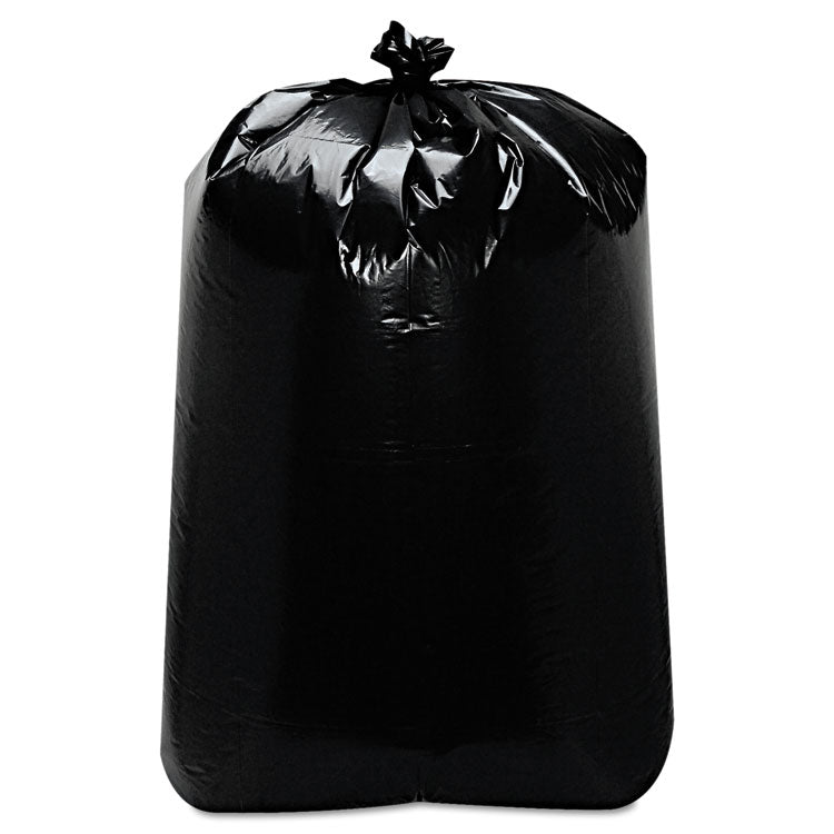 Trinity Plastics - Low-Density Can Liners, 60 gal, 22" x 58", Black, 100/Carton