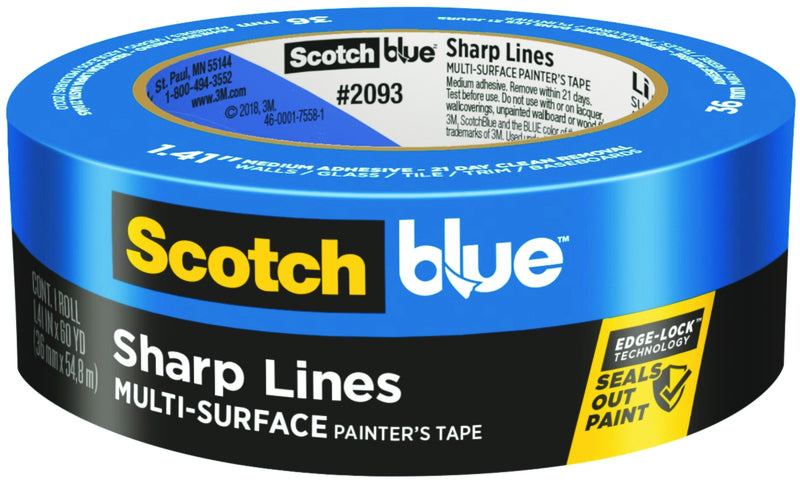 SCOTCHBLUE(TM) - ScotchBlue 1.41 in. W X 60 yd L Blue Medium Strength Painter's Tape 1 pk