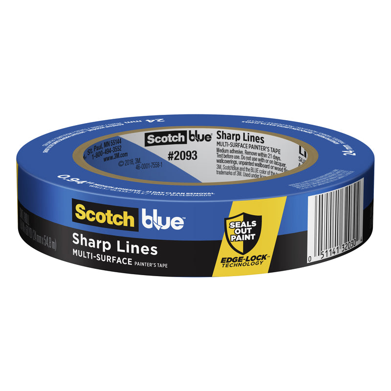 SCOTCHBLUE(TM) - ScotchBlue Edge-Lock 0.94 in. W X 60 yd L Blue Medium Strength Painter's Tape 1 pk