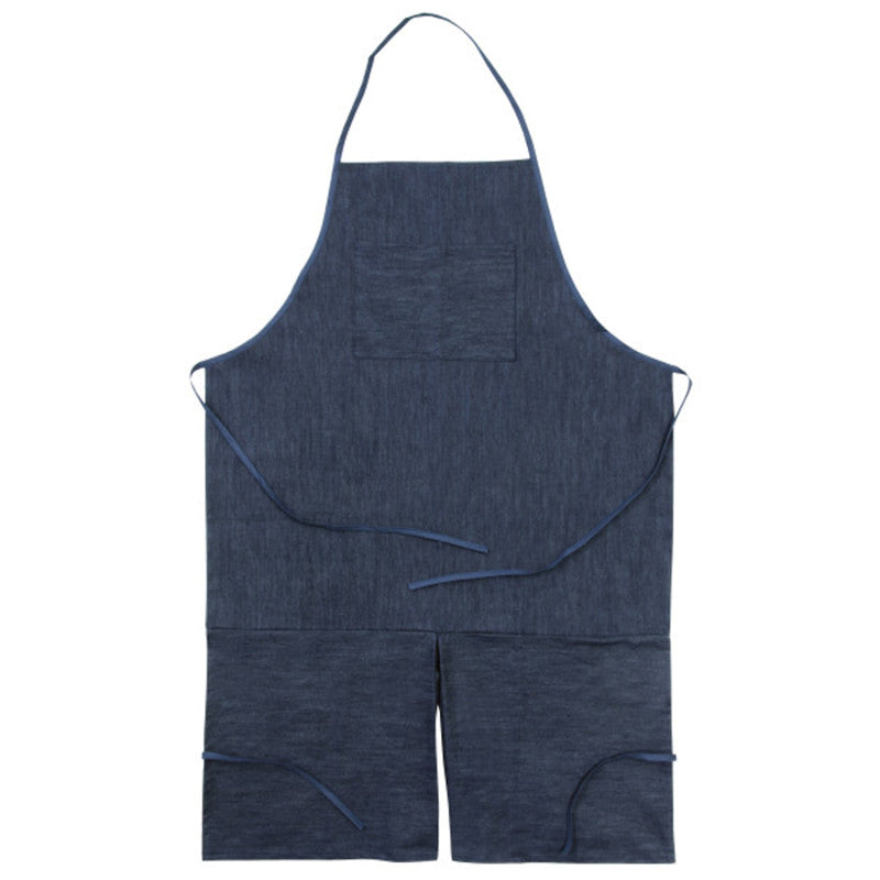 CREATIVITY STREET - Adult Apron, Dark Blue Denim, 41" x 27-1/2", 1 Count
