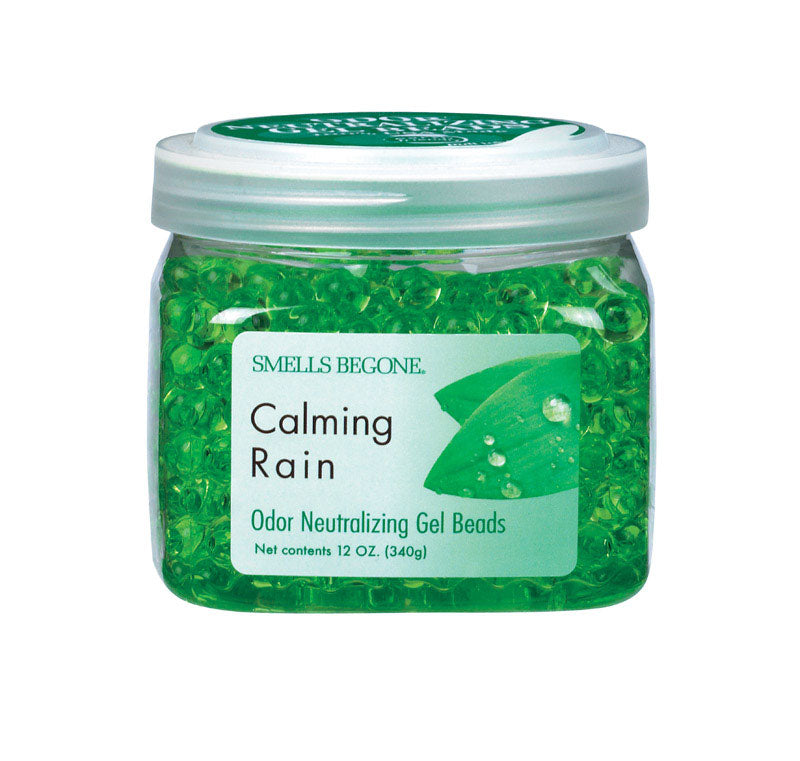 SMELLS BEGONE - Smells Begone Calming Rain Scent Odor Neutralizer 12 oz Gel Beads - Case of 6