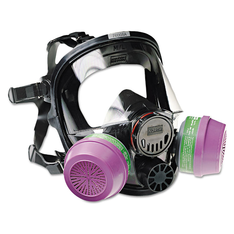 North Safety - 7600 Series Full-Facepiece Respirator Mask, Medium/Large