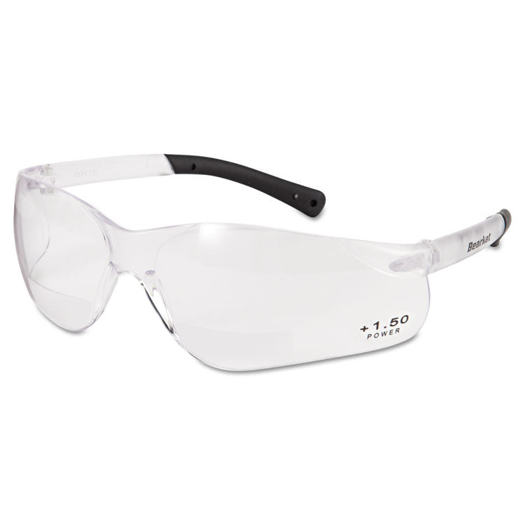 MCR Safety - BearKat Magnifier Safety Glasses, Clear Frame, Clear Lens