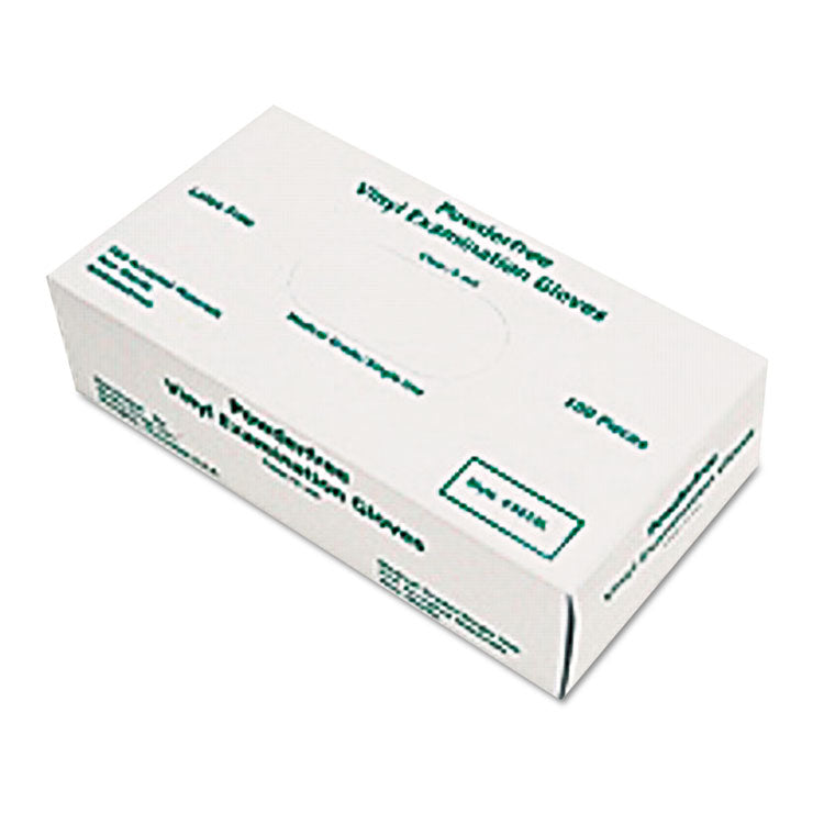 MCR Safety - Disposable Vinyl Gloves, Large, 5 mil, Medical Grade, 100/Box