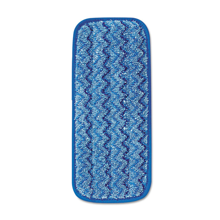 Rubbermaid Commercial - Microfiber Wall/Stair Wet Mopping Pad, 13.75 x 5.5 x 0.5, Blue