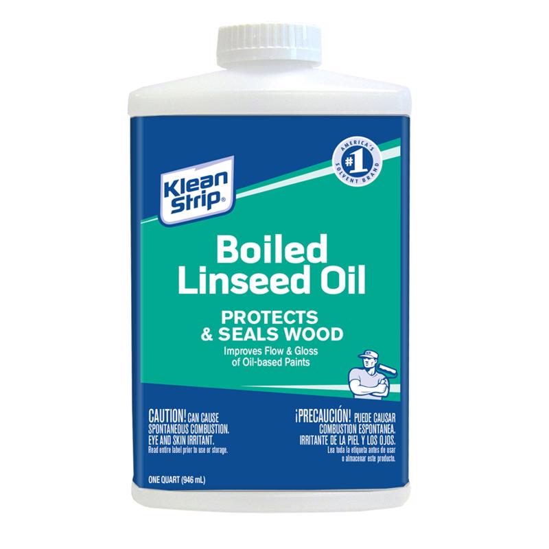 KLEAN STRIP - Klean Strip Transparent Clear Oil-Based Linseed Oil Modified Alkyd Boiled Linseed Oil 1 qt