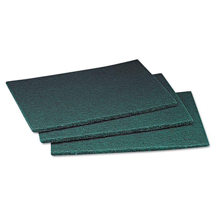 Scotch-Brite PROFESSIONAL - Commercial Scouring Pad, 6 x 9, Green, 20 Pads/Box, 3 Boxes/Carton