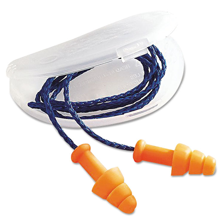 Howard Leight by Honeywell - SmartFit Multiple-Use Earplugs, Corded, 25NRR, Orange, 100 Pairs