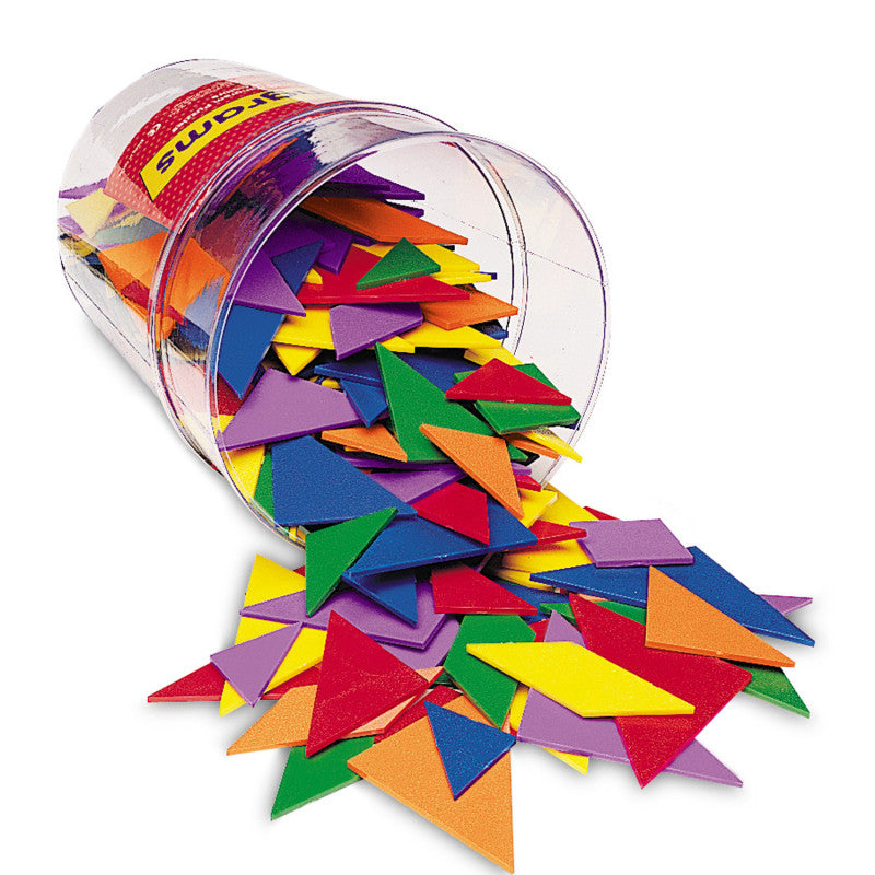 LEARNING RESOURCES - Classpack Tangrams, 4 Colors, Pack of 30