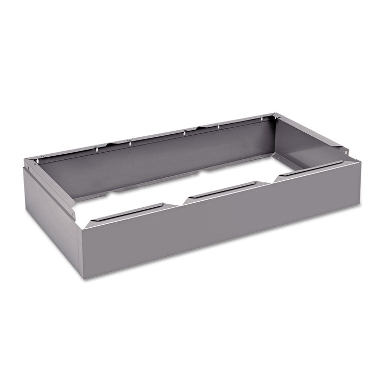 Tennsco - Three Wide Closed Locker Base, 36w x 18d x 6h, Medium Gray