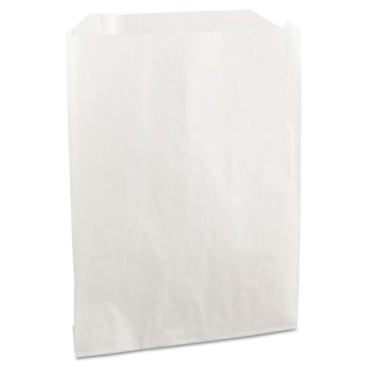 Bagcraft - Grease-Resistant Single-Serve Bags, 6" x 7.25", White, 2,000/Carton