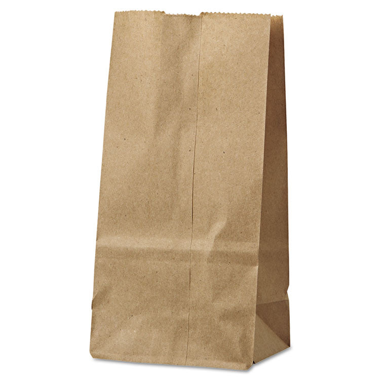 General - Grocery Paper Bags, 30 lb Capacity, #2, 4.31" x 2.44" x 7.88", Kraft, 500 Bags