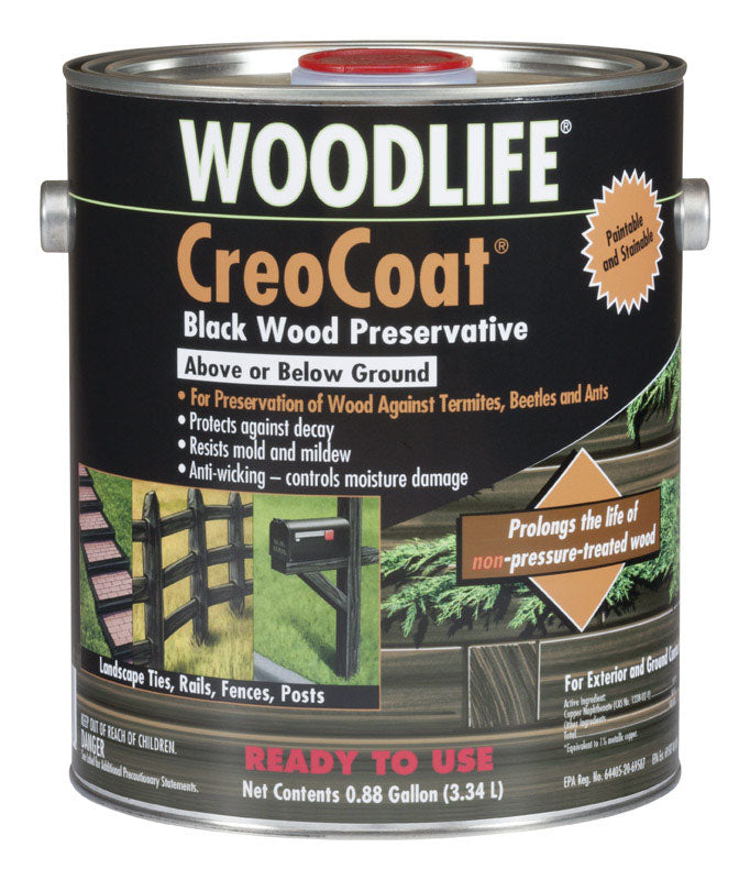 WOODLIFE - Wolman Woodlife Black Water-Based Wood Preservative 1 gal - Case of 4