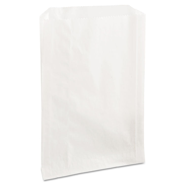 Bagcraft - Grease-Resistant Single-Serve Bags, 6.5" x 8", White, 2,000/Carton